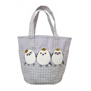 Kusuguru Japan Shimapu Java Sparrow Canvas Large Tote NWT